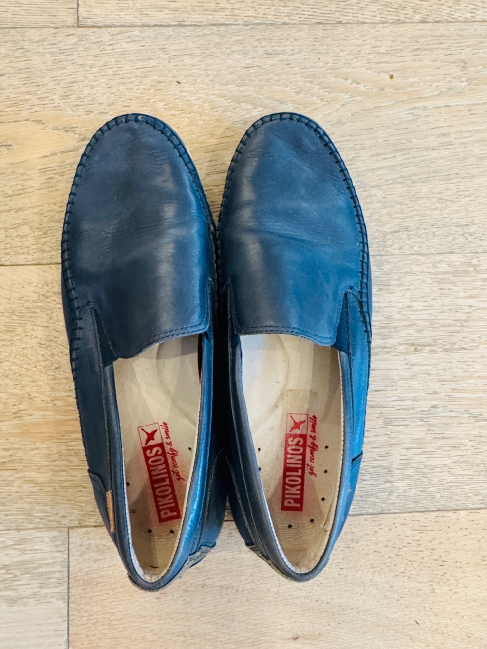 Pikolinos Men’s Blue Leather Slip-On Loafers size 11